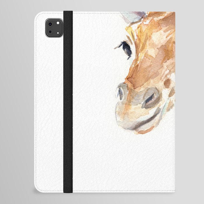 Baby Giraffe Cute Animal Watercolor iPad Folio Case