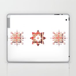 Red tartan stars Laptop Skin