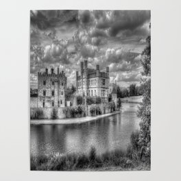 Leeds Castle And Moat  Poster
