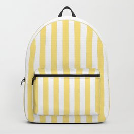 Modern geometrical baby yellow white stripes pattern Backpack
