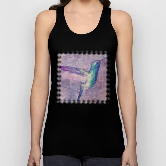 abstract hummingbird Unisex Tank Top