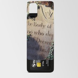 gravestone in morning light Android Card Case