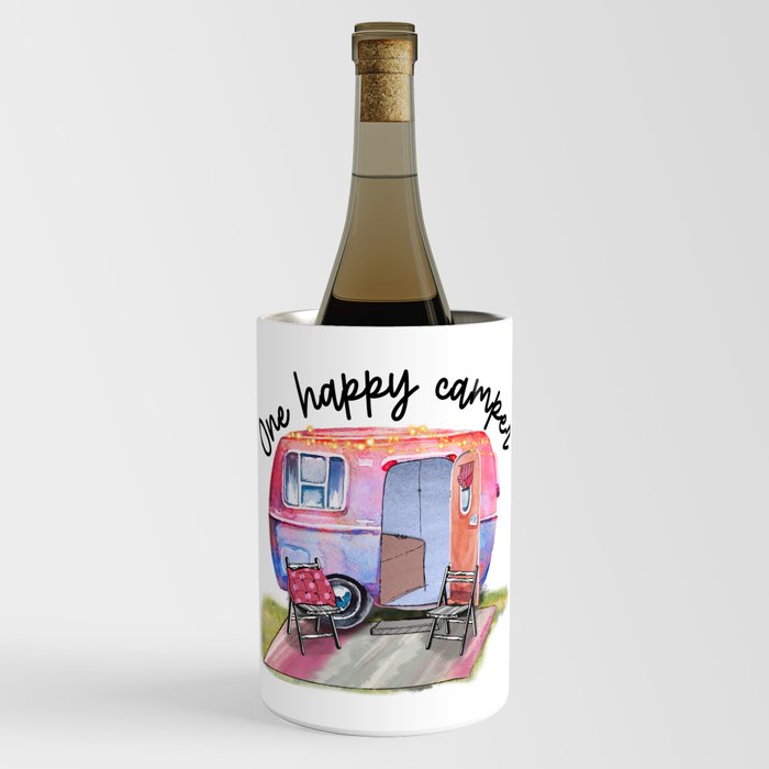 One Happy Camper Vintage Pretty Wine Chiller