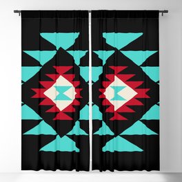 Southwest Geometric Indian Tribal Pattern Blackout Curtain