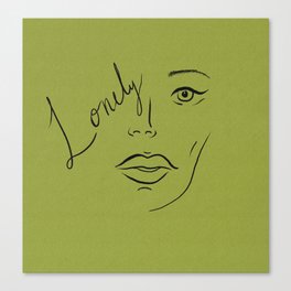 Lonely  Canvas Print