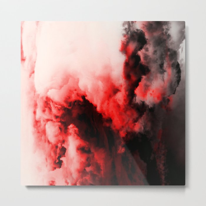 In Pain Red And Black Abstract Metal Print By Printpix Society6