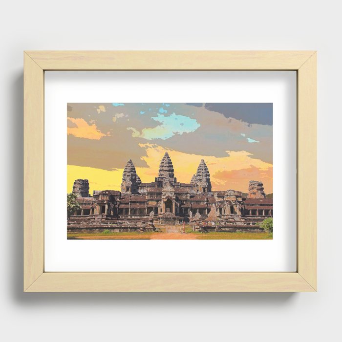 The Wonders of Angkor Wat: A Photographic Journey Recessed Framed Print