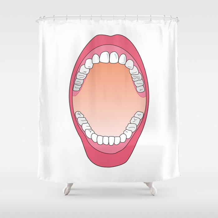 Teeth Shower Curtain