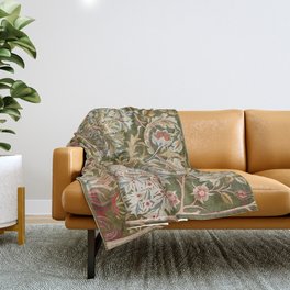 William Morris & May Morris Woodland Embroidery Throw Blanket