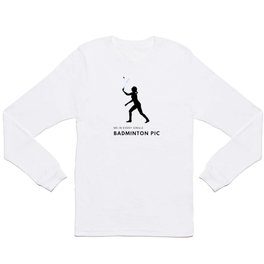 Me In Every Badminton Pic - Funny Badminton Tee Long Sleeve T Shirt | Sportslover, Nature, Outdoors, Funnybadminton, Badmintonshirt, Pattern, Badmintonplayer, Sports, Gift, Badmintonlover 