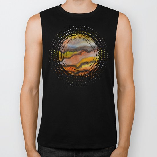 Watercolor abstract landscape 26 Biker Tank