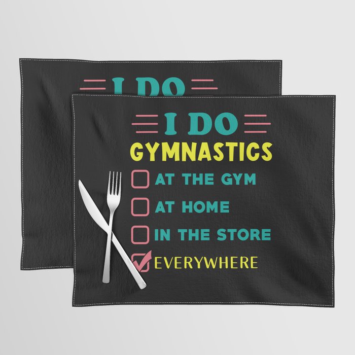 Gymnastics Gift Funny Placemat