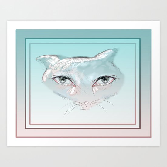 cotton candy Art Print
