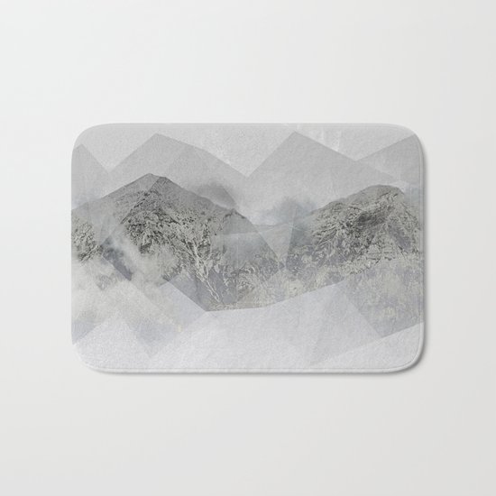 Snowy Mountains Bath Mat