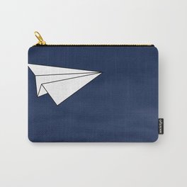 Paper Airplane Carry-All Pouch | Black And White, Clouds, Jet, Dark, Graphicdesign, Digital, Flying, Ink, Glider, Plane 