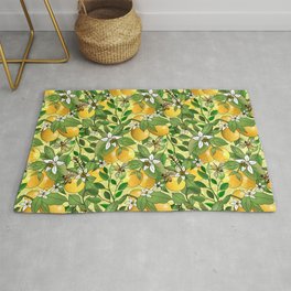Honey Lemon Grove  Area & Throw Rug