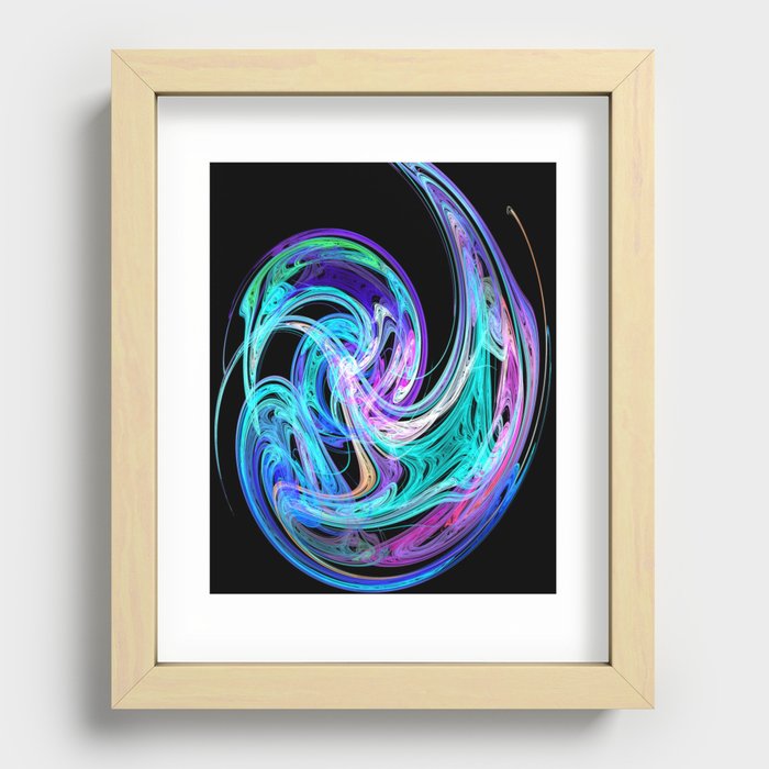 Abstract Nautilus Recessed Framed Print