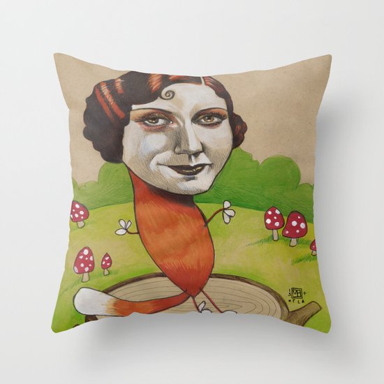 FOXY Throw Pillow
