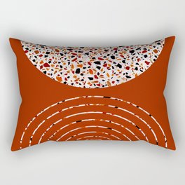 Terrazzo Arches Rust Rectangular Pillow