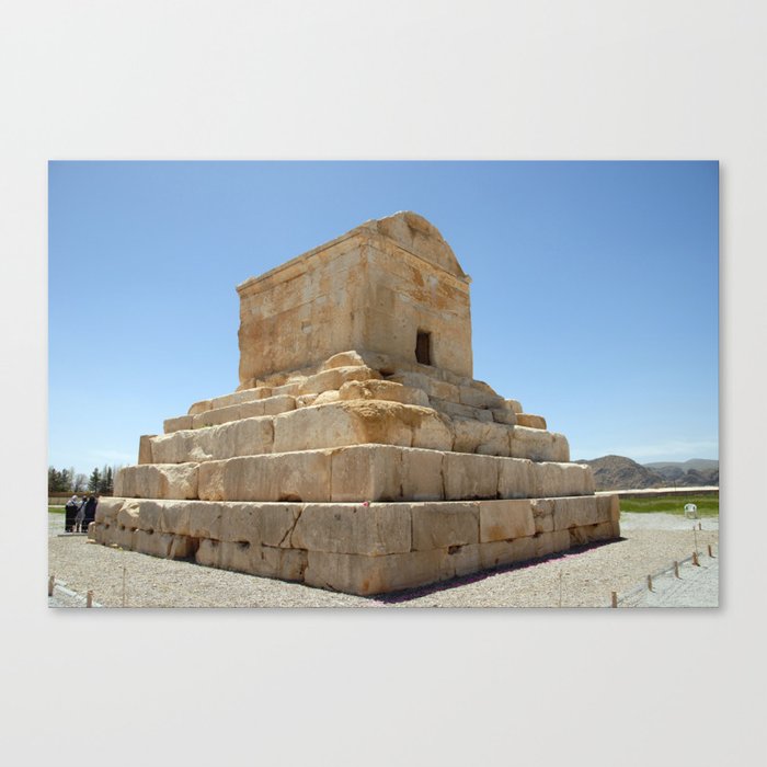 Cyrus The Great Tomb Mausoleum Persia Iran Canvas Print