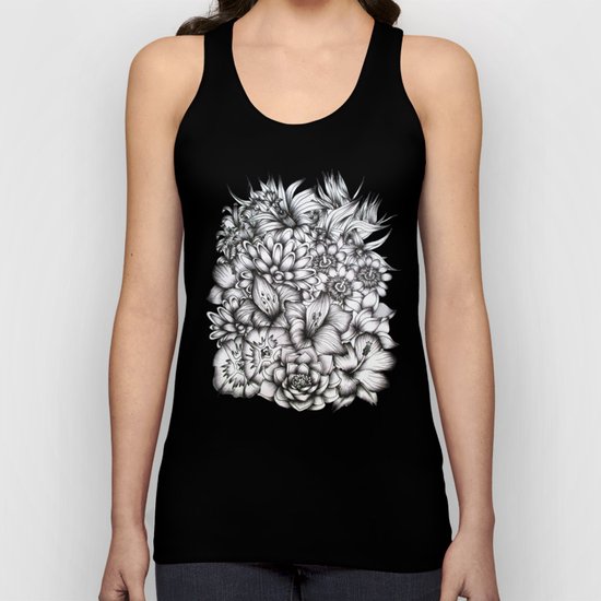 Tropical Flowers Unisex Tank Top