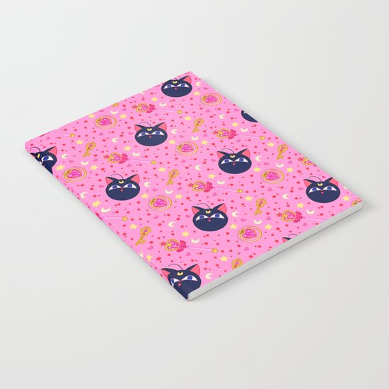 Chibi Moon Pattern / Sailor Moon Notebook