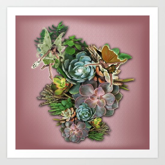 Succulent gardens Art Print