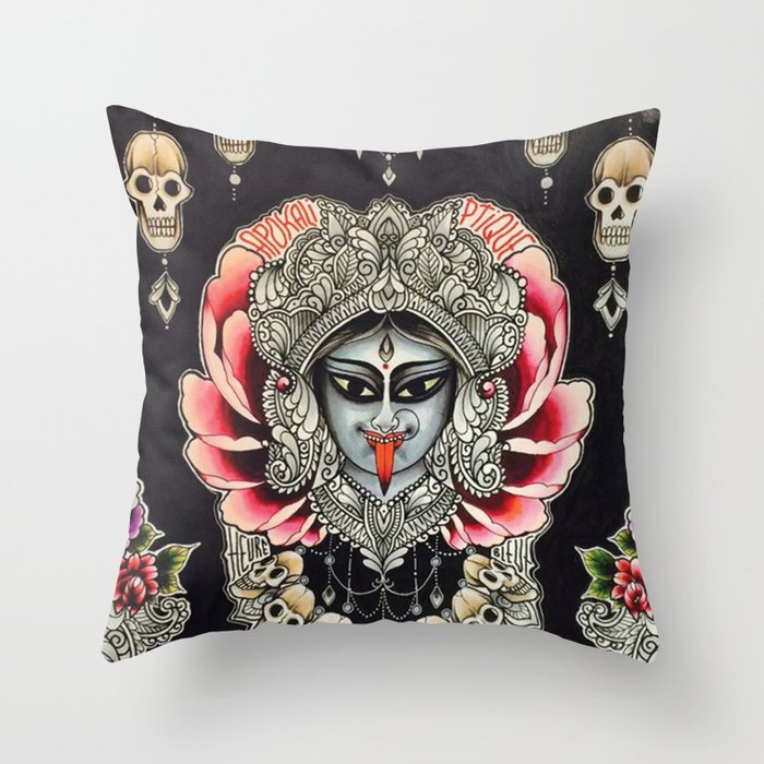 Hindu - Kali 9 Throw Pillow