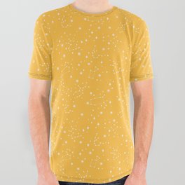 Yellow Constellations All Over Graphic Tee