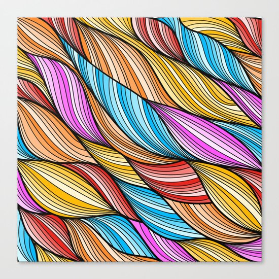 Colorful Fur Canvas Print