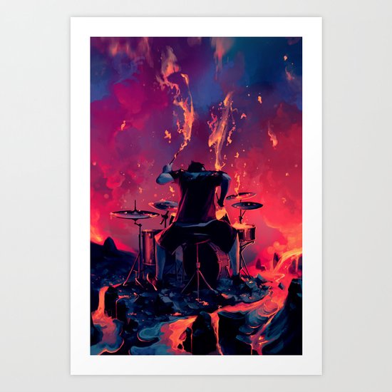 Rage Art Print