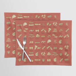 Italian Pasta Shapes Placemat