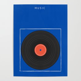MUSIC record player Poster