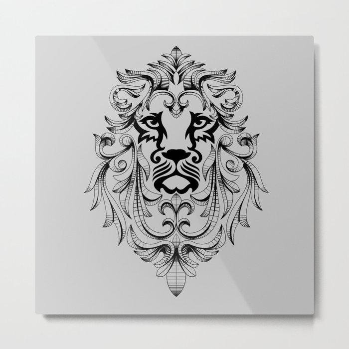 heraldic lion head