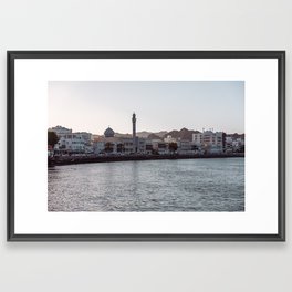 Sunset Over the Corniche Framed Art Print