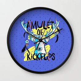 Amulet of Kickflips Wall Clock