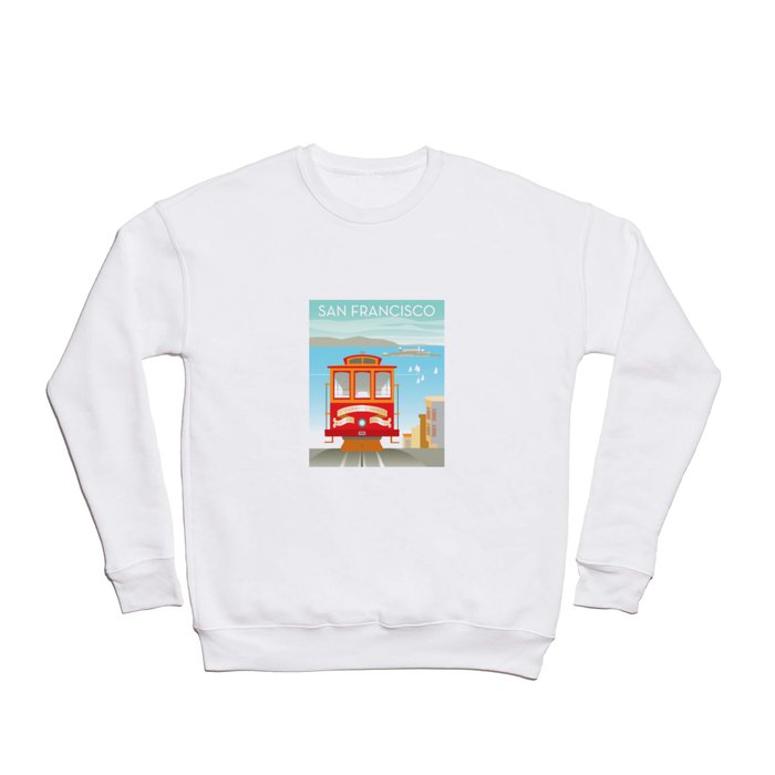 San Francisco: Hyde Street Cable Car Crewneck Sweatshirt
