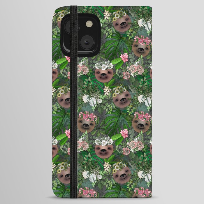 Boho Sloths iPhone Wallet Case