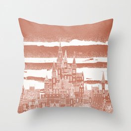 Jupiter Celestial City Throw Pillow