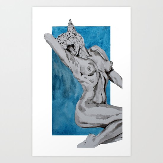 Titties and Kitties Art Print