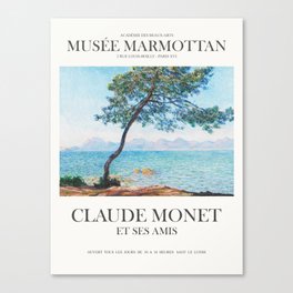 Claude Monet Antibes Art Exhibition Canvas Print