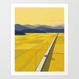 Country Road (2023) Art Print