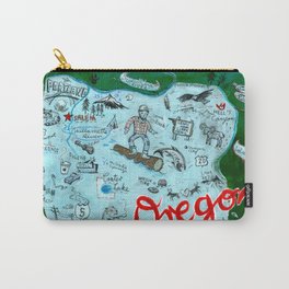 Map of Oregon Carry-All Pouch