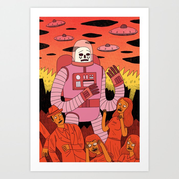 Alien Invader Art Print