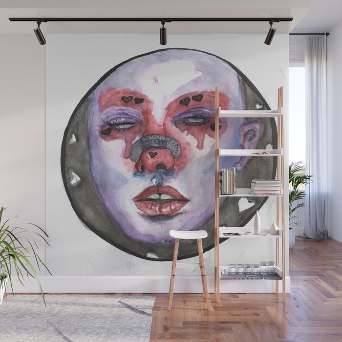 Love Sick Wall Mural By Raneartinc Society6