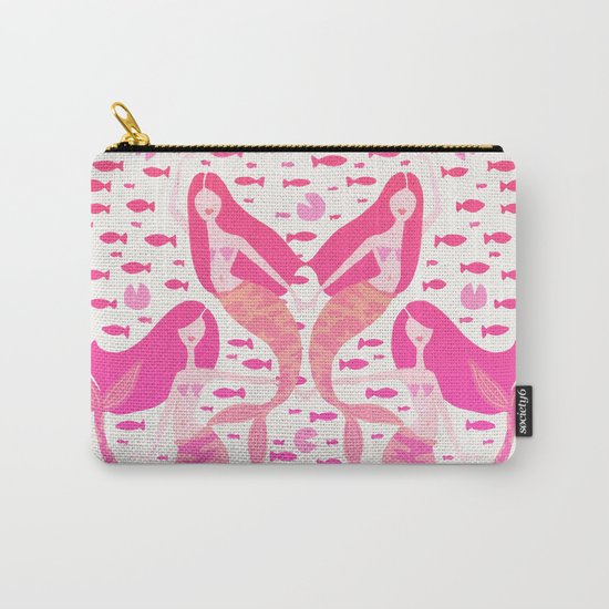 Koi Mermaids – Pink Palette Carry-All Pouch