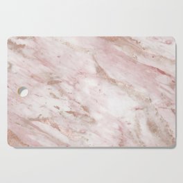 Pink marble - rose gold accents Cutting Board