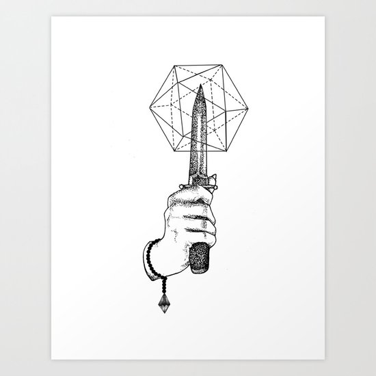 Geometric power Art Print