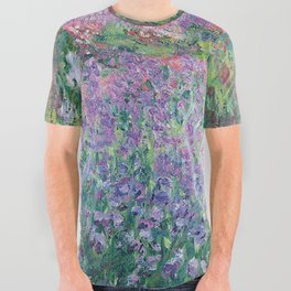 Garden Lily, Monet, Purple, Art Print All Over Graphic Tee