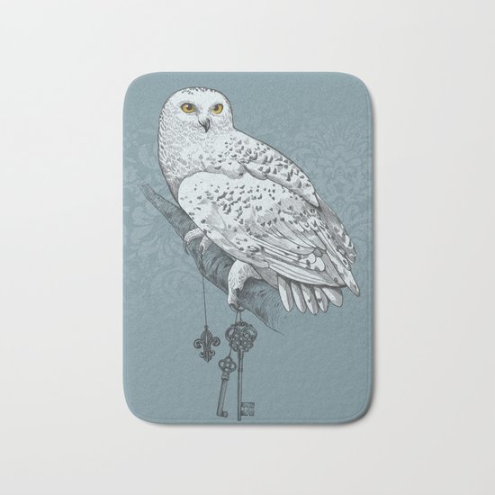 Secrets of the Snowy Owl Bath Mat